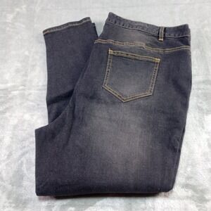 Agnes Orinda Skinny Jeans Size 3X‎ Black Rinse High Rise Stretch Comfort